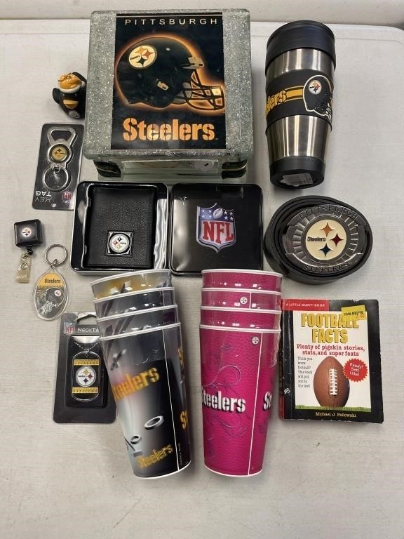 LOT OF PITTSBURGH STEELERS COLLECTOR ITEMS