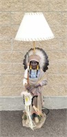 Native Chief Lamp