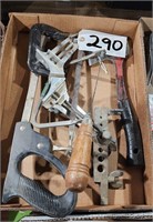 Hack Saw, Joiner, c-clamp,Flare Tool