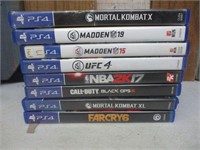 8 Playstation 4 (PS4) Games