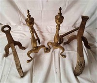 Vtg Dog Irons