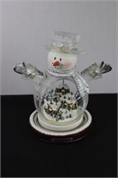 Winter Scene Snowman w/ Original Box