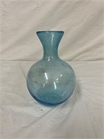 Aqua blue vase