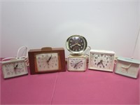 6 VTG Alarm Clocks 5 Plug-in 1 Big Ben Westclox