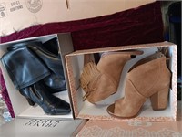 Two pair women's boots sz 7.5 in boxes
