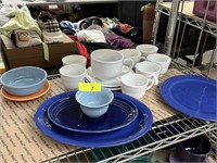 HUGE LOT OF FIESTA WARE DISHES SEE ALL PICS
