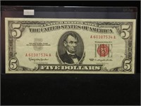 $5 1963 RED SEAL LEGAL TENDER (XF)