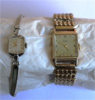 Vintage Elgin De Luxe & Omega Watches
