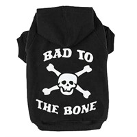 EXPAWLORER Dog Hoodie - Bad to The Bone Lettered D