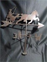 Mid-century barn-top weather vane with compass