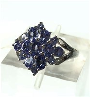$400. St. Sil. Tanzanite Ring (Size 8)