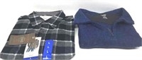 LG Mens Hudson River Sweater & Flannel Shirt