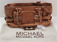 Large Michael Kors Brown Leather Purse w Cloth Bag