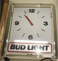 Bud Light beer clock