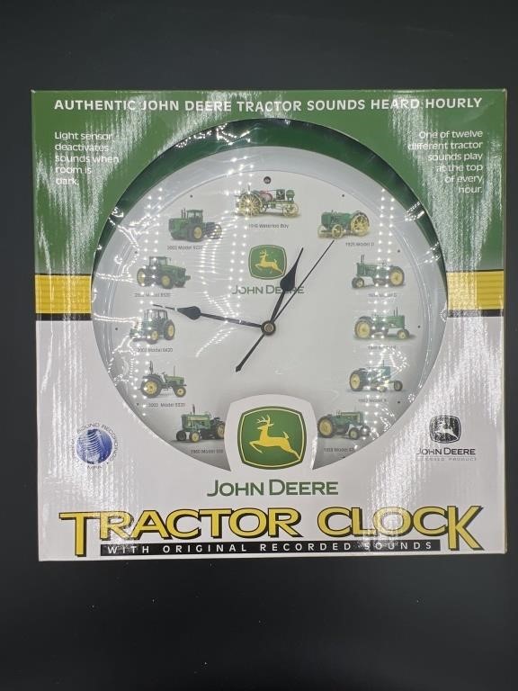 John Deere Tractor Clock