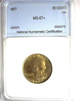 1977 Quarter NNC MS-67+ LISTS FOR $2300