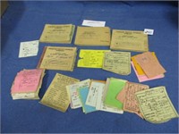 Railway ticket stubs