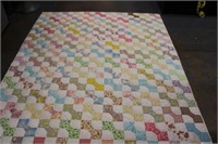 Handmade Quilt Bow Tie Bows 86" x 67"