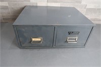 METAL CABINET WITH 2 DRAWERS