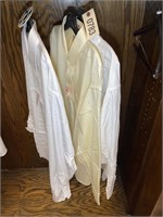 GROUP OF 3 MENS FINE DRESS SHIRTS 18.5 IN X 35 IN