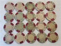 20 Bank Club Ely Nevada Casino Chips