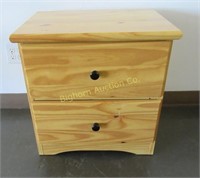 Wooden 2 Drawer Night Stand