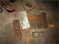 OLD LICENSE PLATES