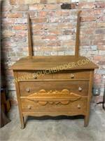 Dove-Tailed Solid Wooden Dresser w/ Detailing