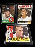 1960, 1963, 1964 Roger Maris Topps Baseball Cards