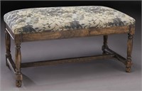 Vintage upholstered bench