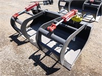 Unused 66" Skid Steer Grapple Bucket