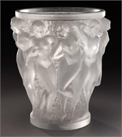 Lalique France Bacchantes vase.