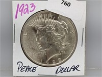 1923 90% Silver Peace $1 Dollar