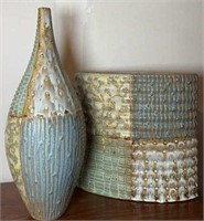 (2) DECORATIVE VASES