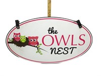 The Owls Nest Sign-Wood