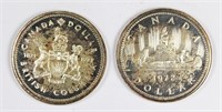 (2) CANADA SILVER DOLLARS