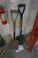 2-heavy-duty shovels, one stamped C.P.R.