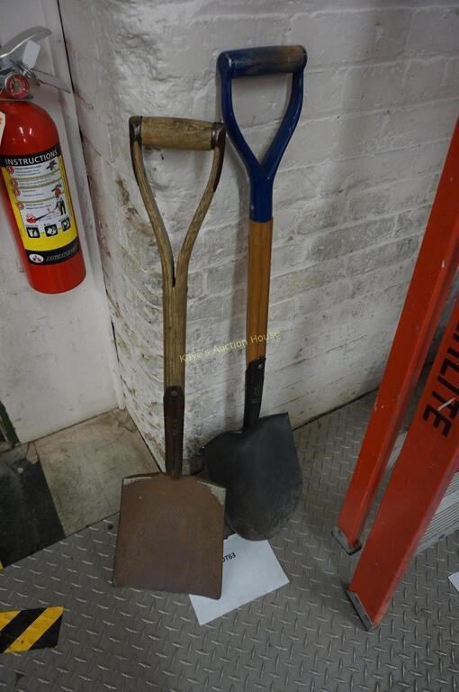 2-heavy-duty shovels, one stamped C.P.R.