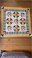 Quilt Wall Hanger made by Marilyn Eckert. 38x38"