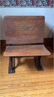 Antique Wooden & Cast Iron Child’s School Desk