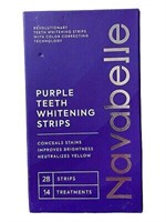 NAVABELLE PURPLE TEETH WHITENING STRIPS