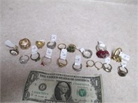 Nice Lot of Jewelry Rings - 2 Marked 925/Sterling