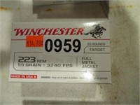 WINCHESTER 223REM 55GR FULL METAL JACKET