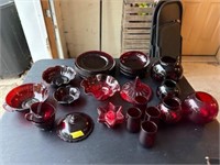Misc Vintage Ruby Red Glassware