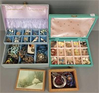 Group of vintage, etc. costume jewelry including