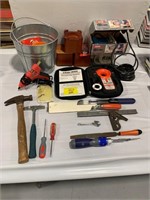 GROUP OF HAND TOOLS & HARDWARE OF ALL KINDS