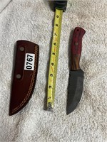 Beautiful Damascus blade knife &  sheath 767