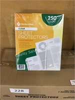 2 - 7/250ct sheet protectors