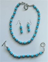 DYED MAGNESITE NECKLACE SET