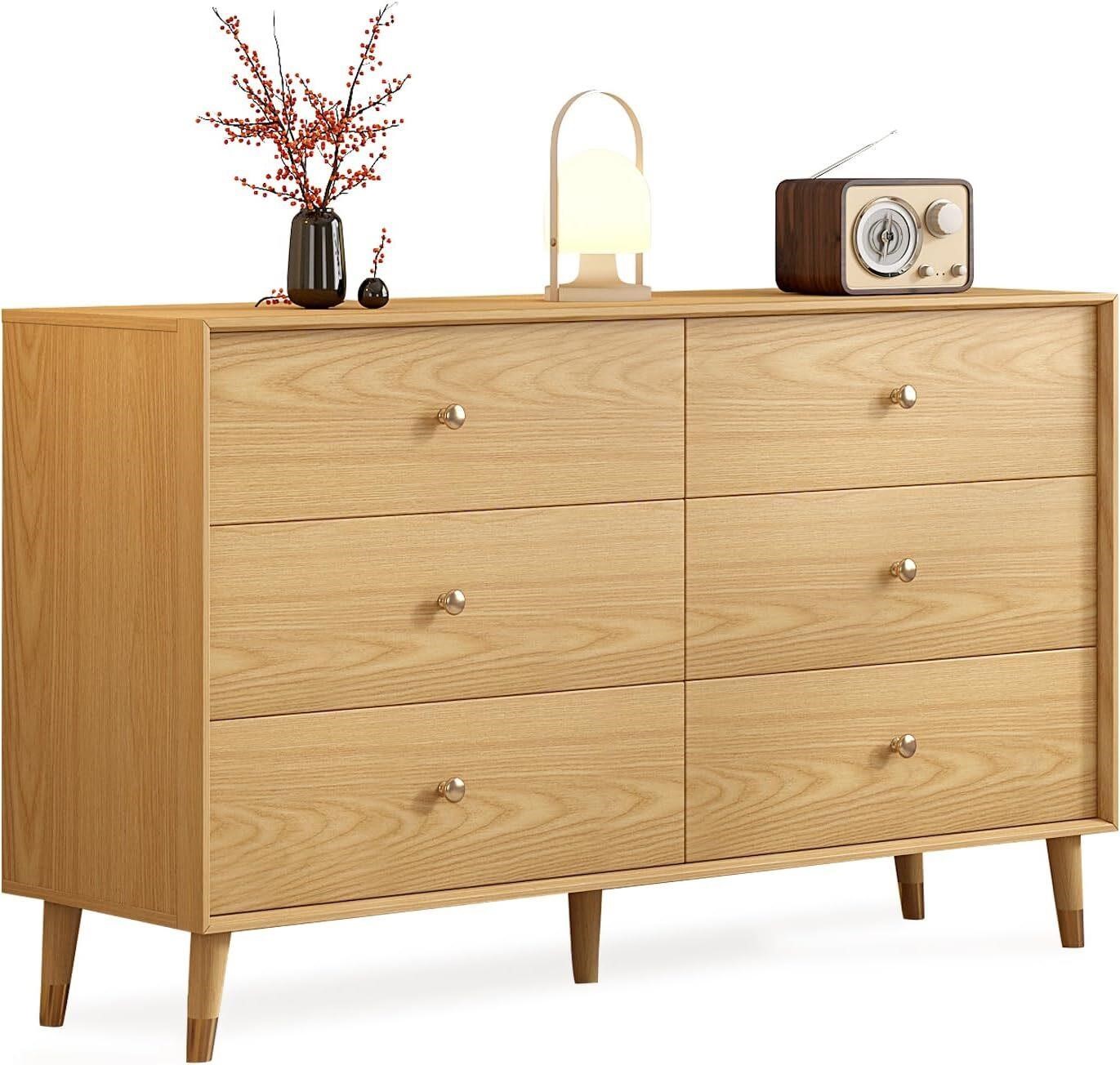 6-Drawer Wood Dresser  Bedroom Furniture (D-203)